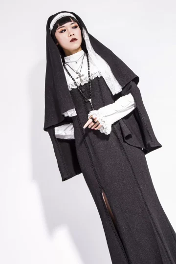 Sexy Gothic Nun'S Hood AC002