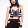 Future Girl Reflective Diamond Grid Vest SE018UPB