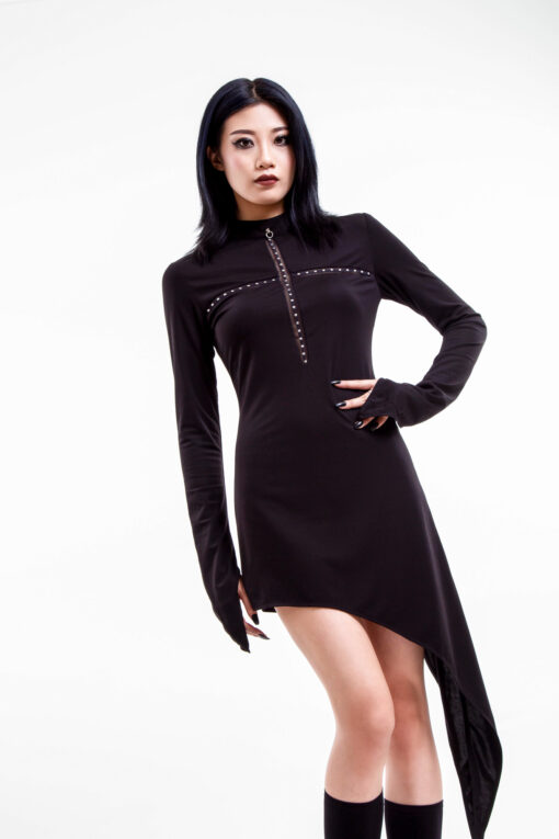 Punk Rock Cross Mesh Dress