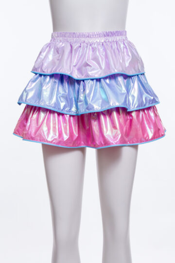 SK203-Harajuku skirt edge Reflective lotus leaf skirt