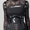 Transparent laser colorful strap-type waist vest VE202B
