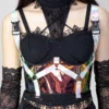 Transparent laser colorful strap-type waist vest VE202C