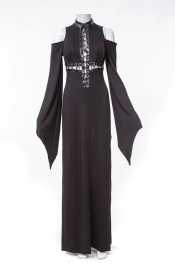 Gothic Cross Cut-Out Dress DR302BK