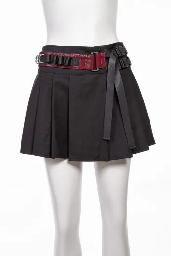 PUNK Pleated Skirt for Edgy Style SK302BR