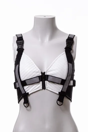 Leather Reflective Vest VE307BW